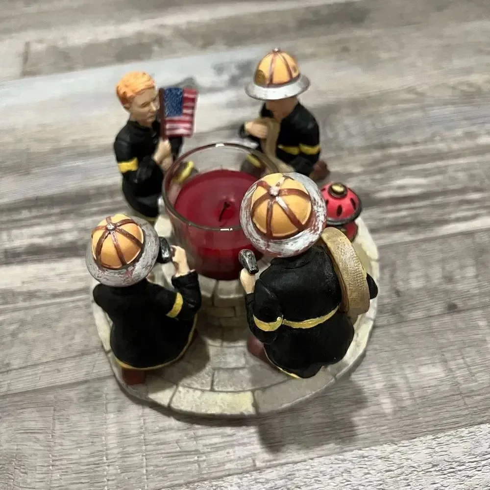 Continental Creations Firefighter candle holder